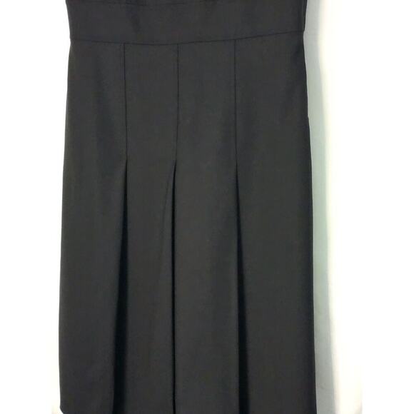 Theory Women's Square-Neck True Black Size 6 Fit N Flare A-Line Dress $355 - Picture 3 of 7